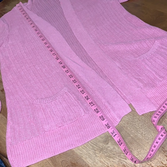 Talbots 100% linen knit open front cardigan - Picture 4 of 11